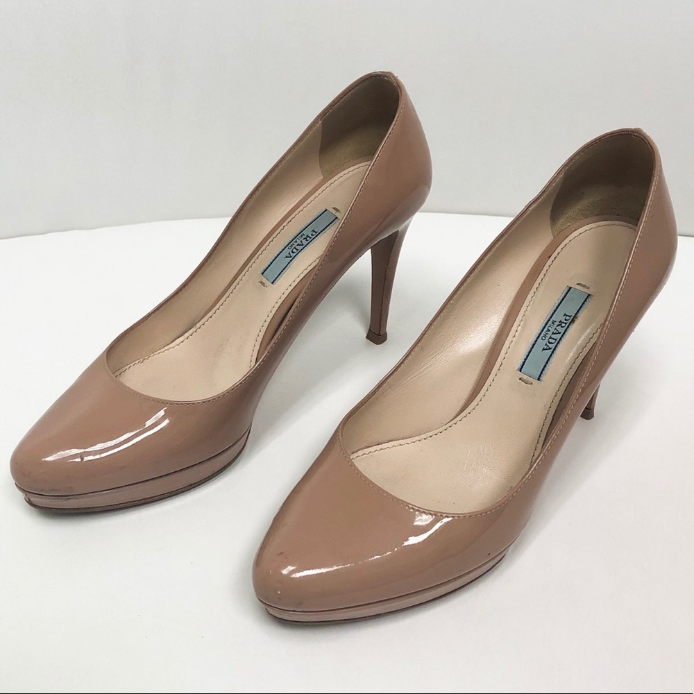 Authentic PRADA nude pumps
